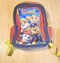 Paw Patrol Paw some Childs Backpack 2 Zip Up Pockets Cartoon Broken Fron... - $130.85 MXN