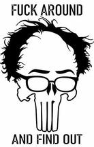 Bernie Sanders Punisher Fuck around and find out | Decal Vinyl Sticker | Cars Tr - £3.84 GBP