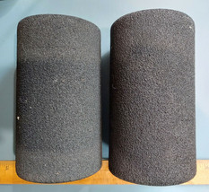 21NN56 PAIR OF FOAM TUBES FROM EXERCISE MACHINE: 7&quot; LONG, 3-3/4&quot; DIAMETE... - $6.72