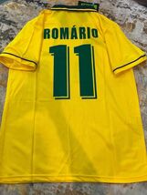 Brazil 1994 Home Short Sleeve Shirt Name Set ROMARIO#11 - $33.25