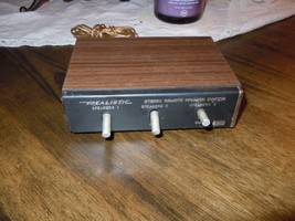 Vintage Realistic Stereo Remote Speaker Switch 3-Way 40-125A Radio Shack - £15.72 GBP