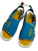 KEEN Unisex-Child Knotch River Open Toe Sandal Tie Dye/Vivid Blue Size 5 US - $14.80