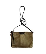 MZ Wallace Expandable Suede Leather Crossbody Tan &amp; Black Bag - $123.75