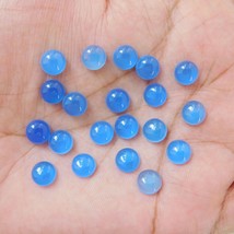 15x15 mm Round Chalcedony Cabochon Loose Dyed Gemstone Lot 10 pcs - £15.78 GBP
