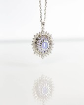 Natural Tanzanite Necklace/Charm Necklace/Rainbow Necklace/UNISEX jewelry - £173.26 GBP