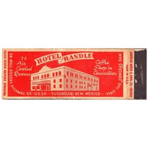 Vintage Matchbook Cover Hotel Randle Tucumcari NM 1940s Full length 75 rooms - £11.63 GBP