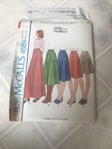 McCalls Sewing Pattern 4589 Size 10 Waist 25 Skirt Pattern Uncut - $11.35