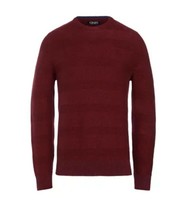 Chaps Men&#39;s Sweater Big &amp; Tall Marled Burgundy Red 3X 3XB NEW NWT - £20.83 GBP