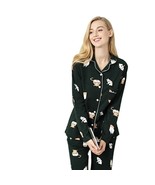 Sleep Wear 100% Soft Cotton Dark Green Cat Print Lounge wear M L XL XXL - $39.99