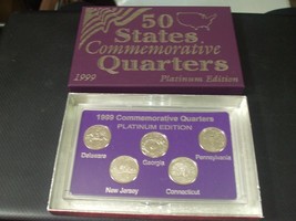 50 States Commemorative Quarters - Platinum Edition - 1999 - £12.30 GBP