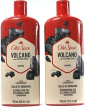 2 Ct Old Spice For The Hair Volcano Charcoal Build Up Removing Shampoo 25.3Fl oz - £30.04 GBP