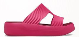 Crocs Getaway Groove Platform H-Strap Womens Dragonfruit Sandals!!(7) - $41.80