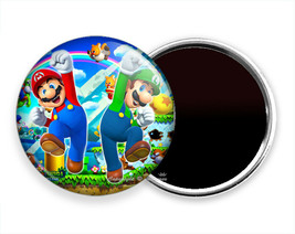Super Mario And Luidgi Brothers New Fridge Refrigerator Magnet Gamer Gift Idea - £10.42 GBP+