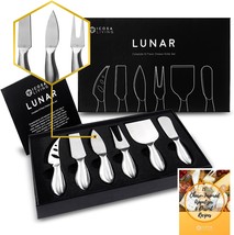 The Lunar 6-Piece Cheese Knife Set (Gift Ready) Features A Premium Stainless - £27.83 GBP