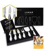 The Lunar 6-Piece Cheese Knife Set (Gift Ready) Features A Premium Stain... - £27.98 GBP