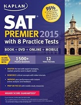 NEW Kaplan SAT Premier 2015 with 8 Practice Tests Book + DVD + Online+ M... - $34.60