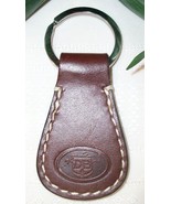 Dooney &amp; Bourke Leather Keychain Key Fob Donegal Crest Brown New NWOT - $16.00
