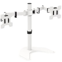 WALI Dual Monitor Stand Free Standing Desk Mount for 2 Monitors up to 27 inch... - £67.37 GBP