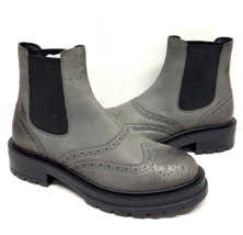MIZ MOOZ  LEATHER  BOOTS 2 SIDE ELASTIC GORE GRAY 37EU / 7US NEW Z-237 - $39.95