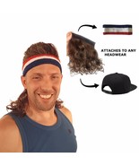 Magic Mullet - Wig Attaches to any Headwear - Mullet Headband - Free Hea... - £8.11 GBP