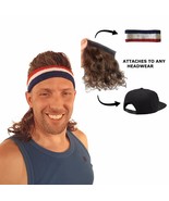 Magic Mullet - Wig Attaches to any Headwear - Mullet Headband - Free Hea... - €9,05 EUR