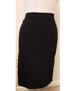 VINCE Black Pencil Stretch Midi Skirt Sz- M Made in USA - $49.98