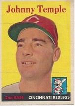 1958 Topps Johnny Temple 205 Redlegs VG - £1.59 GBP