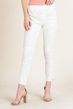 Women&#39;s High Waist Skinny Moto Pants - $40.38 CAD