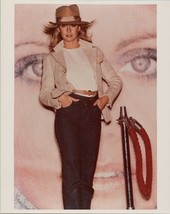 Olivia Newton-John poses in blue jeans and hat from 1970&#39;s 8x10 photo - £7.47 GBP