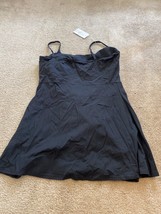 Halara Dress Womens XL Black Everyday Midnight Adventure 2-in-1 Flare Ac... - £22.16 GBP