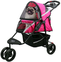 Petique Supernova Pink Pet Stroller: Revolutionary Travel Comfort for Do... - $268.95