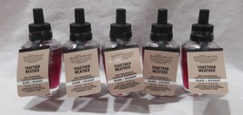 White Barn Bath &amp; Body Works Wallflower Refill Bulb Lot Set 5 Together Weather - £39.45 GBP