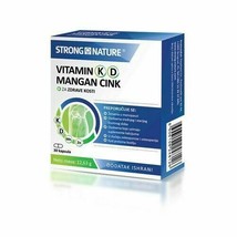 Strong nature Vitamin K D Manganese Zinc 30 capsules - £19.84 GBP