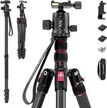 Smallrig Selection 78&quot; Camera Tripod With Foldable Aluminum Tripod And, Phone. - £83.33 GBP