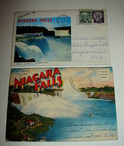 2 1960 Niagara Falls Souvenir Postcard Folder Photo Set - £10.21 GBP