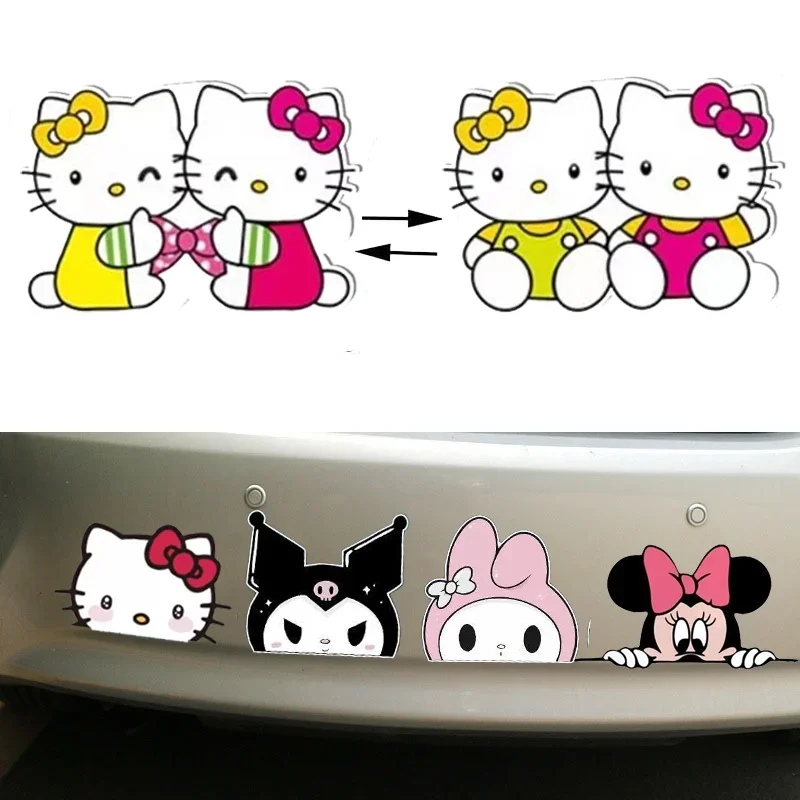 Kuromi Hello Kitty 3D Lenticular Anime Motion Stickers Self-Adhesive Waterproof - £7.49 GBP