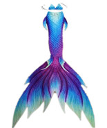 2020 HOT Swimmable Mermaid Tail With Monofin Adult Kids Best Gift Swimmi... - £79.91 GBP