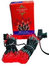 100 Count RED Mini String Lights 20’ Green Wire Christmas/Valentines Inc... - $16.59 CAD