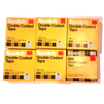 3M Scotch 666 Double-Coated Tape with Liner - 6 PACK - £27.25 GBP