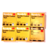 3M Scotch 666 Double-Coated Tape with Liner - 6 PACK - £27.69 GBP