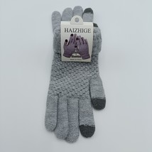 HAIZHIGE Gloves Women Winter Warm Soft Cosy Plush Touch Screen Gloves, Grey - £11.18 GBP