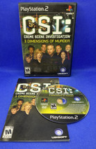 CSI Crime Scene Investigation 3 Dimensions of Murder PlayStation 2 PS2 Complete - £4.32 GBP