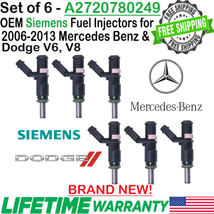 New x6 Genuine Siemens DEKA Fuel Injectors For 2007 Mercedes-Benz E280 3.0L V6 - $244.52