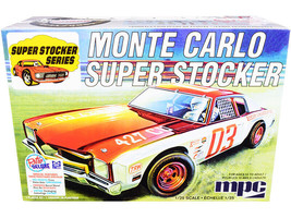 Skill 2 Model Kit 1971 Chevrolet Monte Carlo Super Stocker 1/25 Scale Model MPC - £37.28 GBP