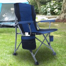 Homcosan Portable Camping Chair Folding Quad Outdoor Heavy Duty Support 330 Lbs - £45.02 GBP