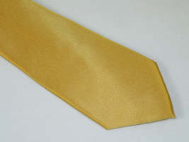 Men's Satin Silky Tie Hankie Set J.Valintin Private Collection R66 Solid Gold image 3