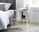 Lucite Occasional Sofa Tables (Clear1626), An Acrylic Bedside Nightstand... - $189.99