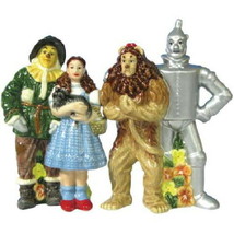 The Wizard of Oz Four Friends Group Ceramic Salt and Pepper Set, NEW UNUSED - £26.97 GBP