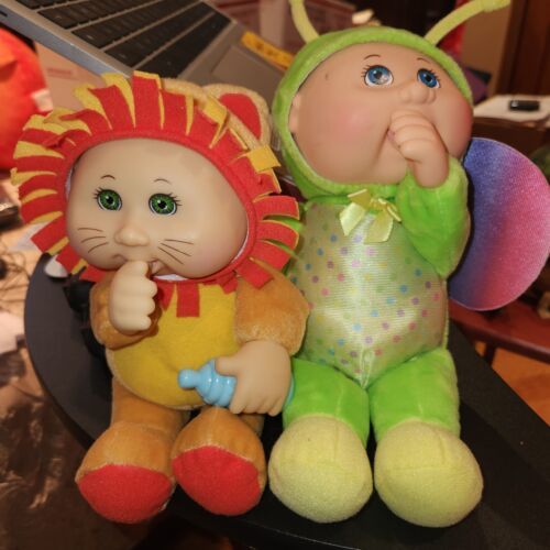 Cabbage Patch Kids Rainbow Garden Stella Butterfly & Lion 9-Inch Plush lot of 2 - £11.52 GBP
