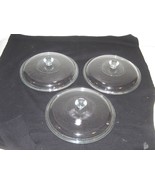 Three (3) Lids 8 3/4&quot; Fits 2.5 Liters French White Round Casserole Corni... - €38,21 EUR